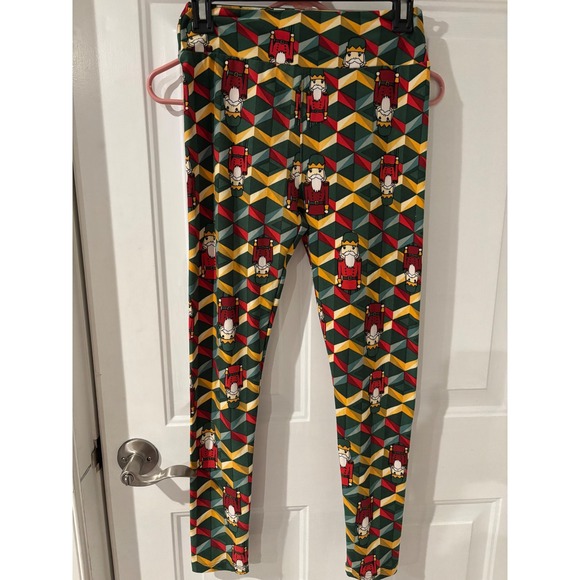 Lularoe Nutcracker Christmas Holiday Leggings Festive Patterned Holiday Season - Picture 1 of 4